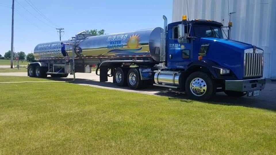 Dries Inc Water Hauling Pool Water, Water Hauling